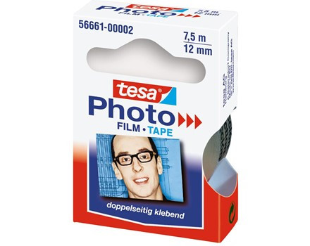 tesa Photo Film 7,5m x 12mm doppelseitig klebend, Film, Tesa