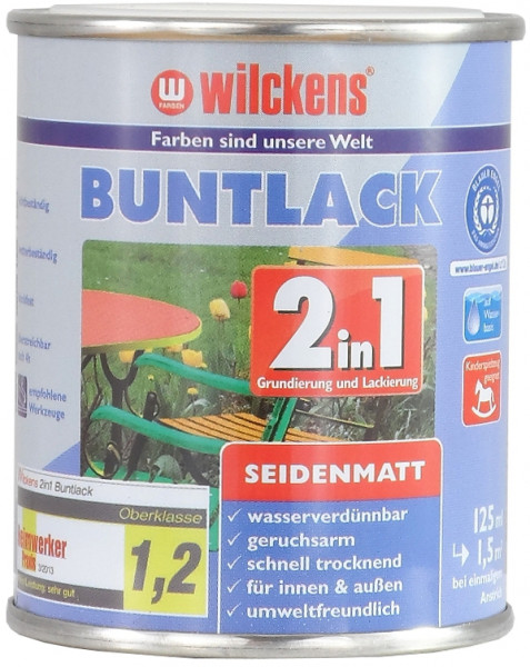 Wilckens Buntlack 2in1 seidenmatt, Gold 0,125 l